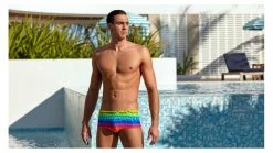 FUNKY TRUNKS - Mens Trunk Plain Front Wing It