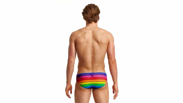 FUNKY TRUNKS - Mens Brief Classic Rainbow Racer - Image 3
