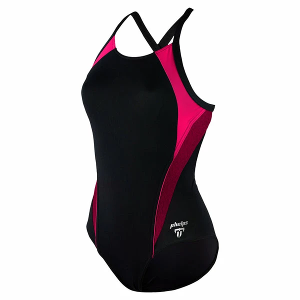 Michael Phelps - Womens Swimsuit Kalista Black & Pink
