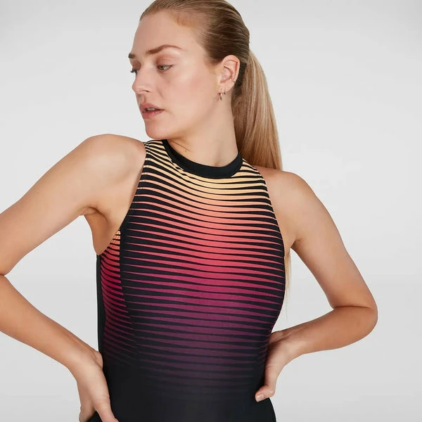 Speedo - Women's Swimsuit Hydrasuit Black/red - Image 4