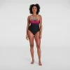 Speedo - Women's Swimsuit Placement Medalist Black/Red