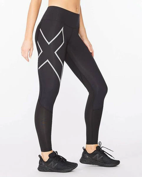 2XU - Women's Compression Tights Aero Vent Mid-Rise - Image 5