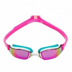 Michael Phelps - Goggles XCEED Pink/Turquoise Titanium Mirror