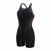 Speedo - Womens Swimsuit Shaping Panel Legsuit Black/pink