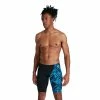 Speedo - Men's Jammer Allover V-Cut Black/Blue