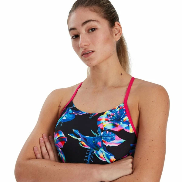 Speedo - Women's Swimsuit Freestyler One Piece Black/Blue - Image 4