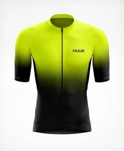 HUUB - Mens Cycle Jersey Core 3 Short Sleeve Black/Fluo Yellow
