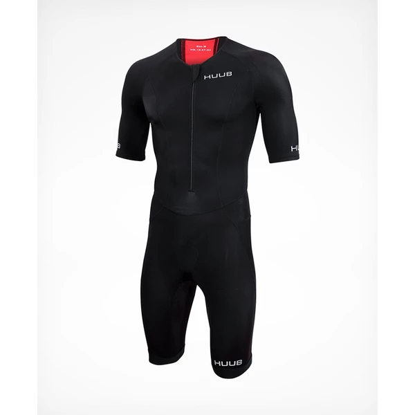 HUUB - Men's Essential Long Course Tri Suit Black/Red - Image 3