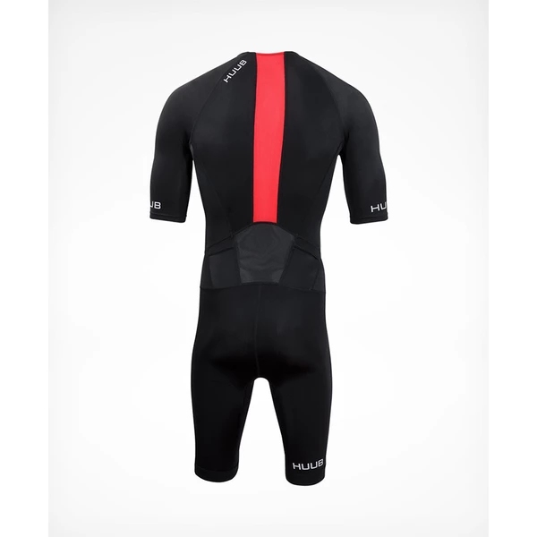 HUUB - Men's Essential Long Course Tri Suit Black/Red - Image 2