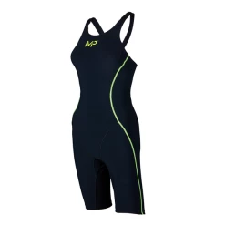 Michael Phelps - Girls Racesuit MPulse Girls Black Bright Yellow