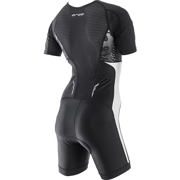Orca - Womens Trisuit Core Short Sleeved Racesuit Black/White - Image 2