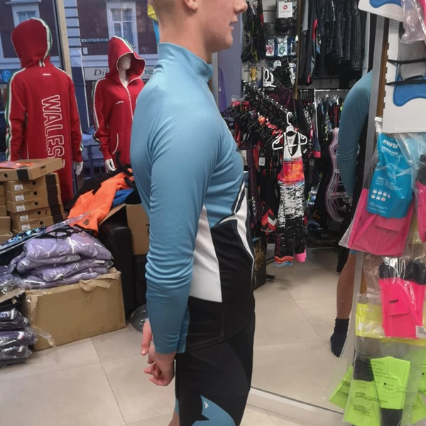 Orca - Mens Trisuit Custom Long Sleeved TriSharks Cycle Jersey - Image 3