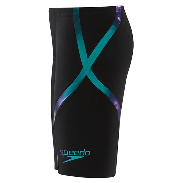 Speedo - Mens Lazor Racer X High Waisted Jammer Black/Blue - Image 3