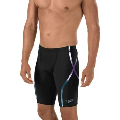 Speedo - Mens Lazor Racer X High Waisted Jammer Black/Blue