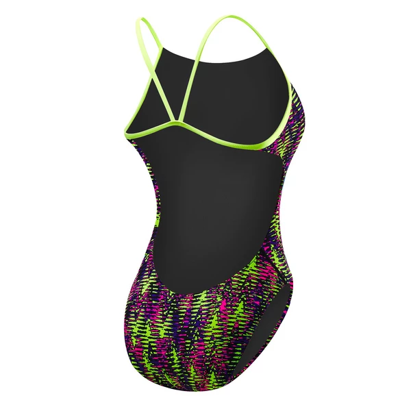 TYR - Womens Swimsuit Waikiki CutOutFit Yellow/Purple - Image 2