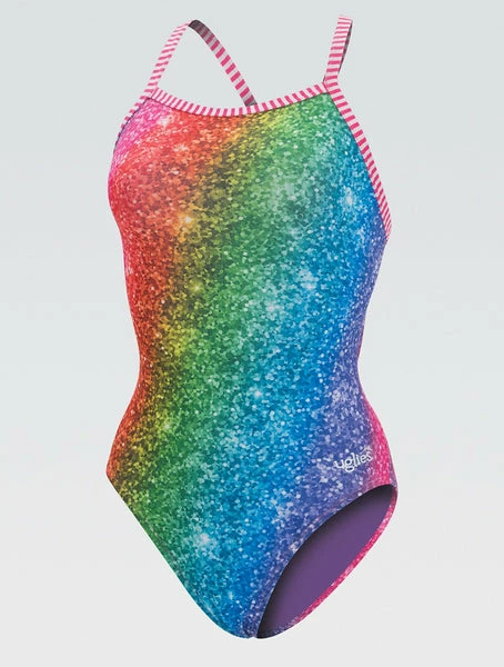 Dolfin - Womens Uglies Over The Rainbow V-2 One-Piece Swimsuit