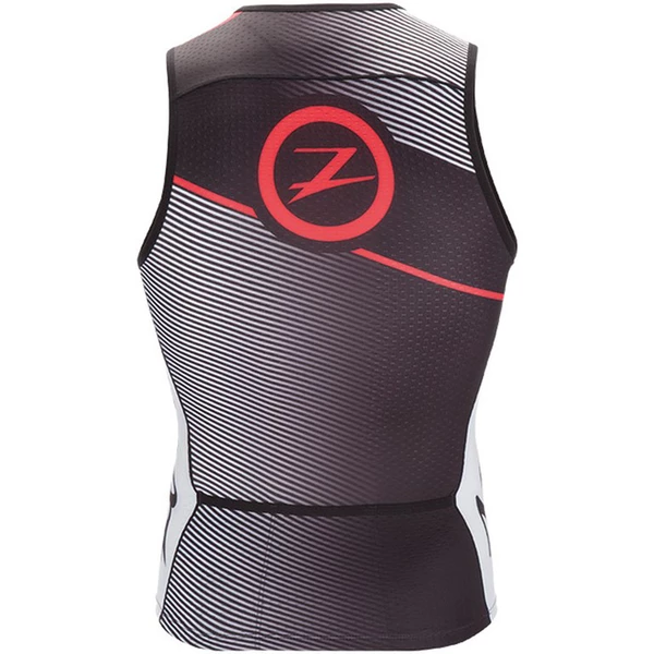 Zoot - Mens Tri Team Tank Black Race Day Red - Image 2