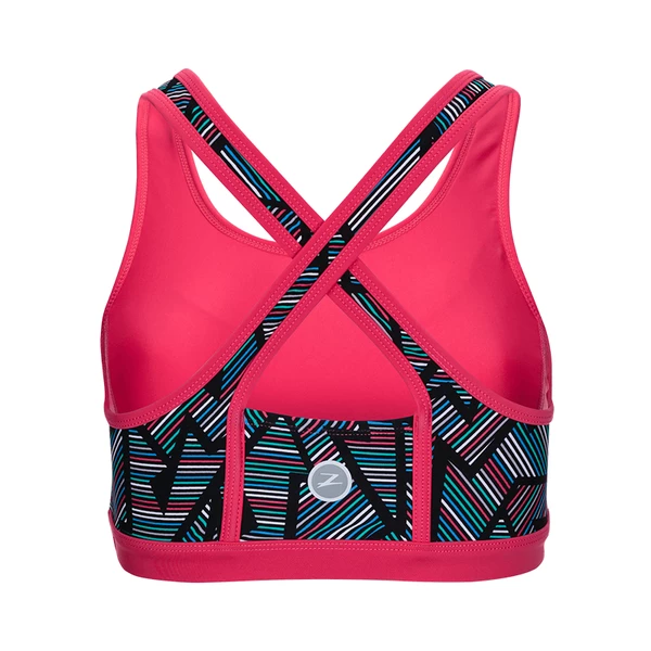Zoot - Womens Performance Tri Crossback Bra Pink Ginger Long Board - Image 2