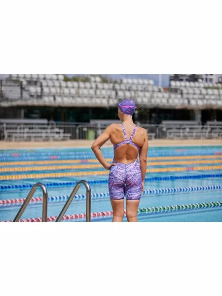 Amanzi - Girls KNEELENGTH Swimsuit Glacial - Image 4