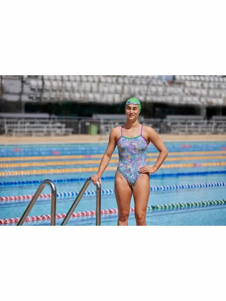 Amanzi - Women's Swimsuit Shimmer Pop Proback One Piece - Image 3