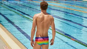 FUNKY TRUNKS - Mens Brief Classic Rainbow Racer - Image 2