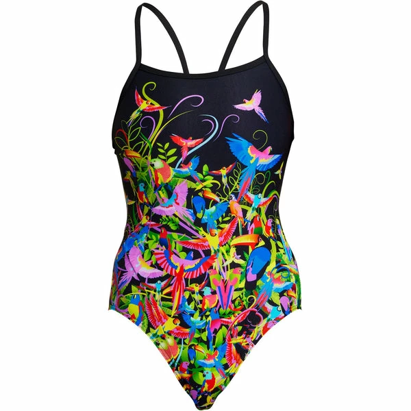 FUNKITA - Ladies Single Strap One Piece Macaw Magic - Image 4