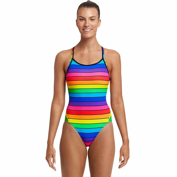 FUNKITA - Ladies Diamond Back One Piece Rainbow Racer - Image 3
