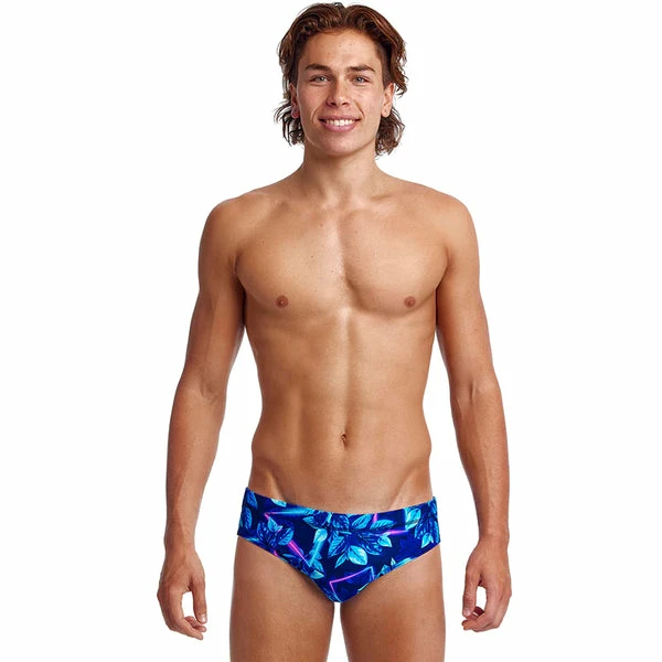 FUNKY TRUNKS - Mens Brief Classic Leaf Laser