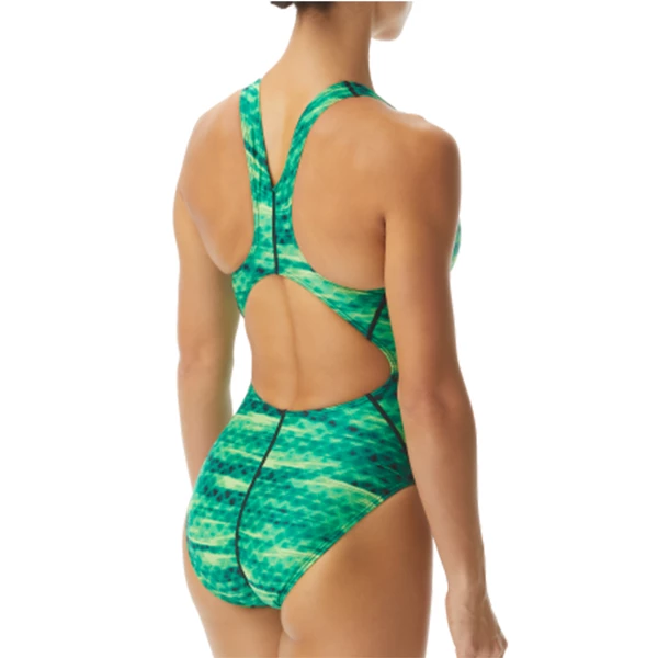 TYR - Womens Swimsuit Castaway MaxFit Green - Image 2