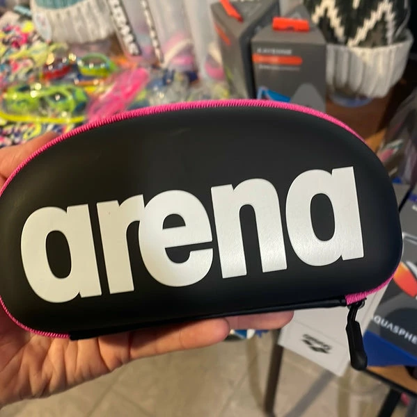 Arena - Goggle Case Black White Fucshia