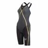 Michael Phelps - Womens Racesuit Open Back Matrix Black/Dark Grey