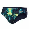 Speedo - Mens Brief Allover 5cm Navy/Green