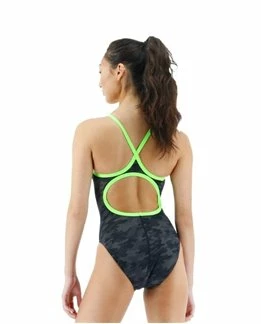 TYR - Womens Swimsuit Blackout Camo Black/Green - Image 2