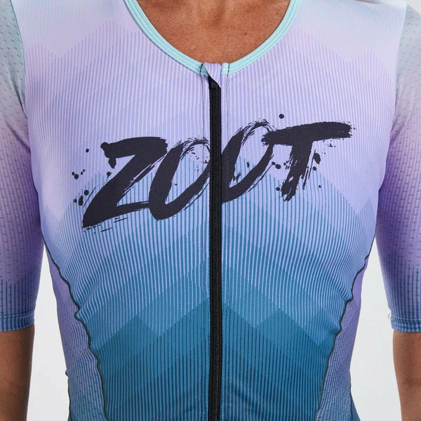 Zoot - Womens Trisuit Ltd Aero Full Zip Racesuit Kona Ice - Image 3